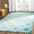 Safavieh Dip Dye 2' X 3' Hand Tufted Wool Rug in Turquoise and Ivory