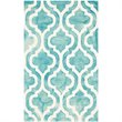 Safavieh Dip Dye 2' X 3' Hand Tufted Wool Rug in Turquoise and Ivory