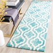 Safavieh Dip Dye 5' X 8' Hand Tufted Wool Rug in Turquoise and Ivory