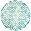 Safavieh Dip Dye 5' X 8' Hand Tufted Wool Rug in Turquoise and Ivory
