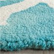 Safavieh Dip Dye 5' X 8' Hand Tufted Wool Rug in Turquoise and Ivory