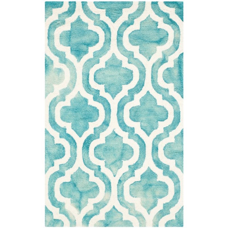 Safavieh Dip Dye 7' Square Hand Tufted Wool Rug