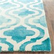 Safavieh Dip Dye 9' X 12' Hand Tufted Wool Rug in Turquoise and Ivory