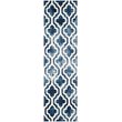 Safavieh Dip Dye 9' X 12' Hand Tufted Wool Pile Rug in Navy and Ivory