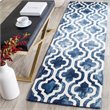 Safavieh Dip Dye 9' X 12' Hand Tufted Wool Pile Rug in Navy and Ivory