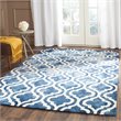 Safavieh Dip Dye 9' X 12' Hand Tufted Wool Pile Rug in Navy and Ivory