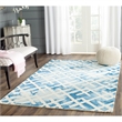 Safavieh Dip Dye 6' X 9' Hand Tufted Rug in Blue and Ivory