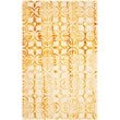 Safavieh Dip Dye 4' X 6' Hand Tufted Wool Pile Rug in Ivory and Gold