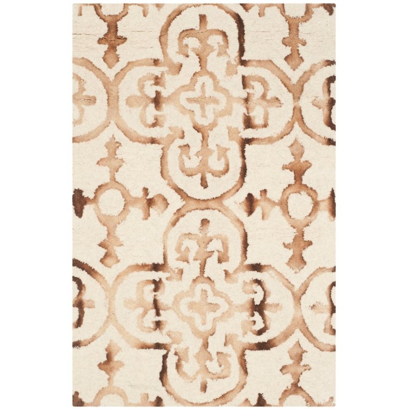 Safavieh Dip Dye 7' Square Hand Tufted Wool Rug