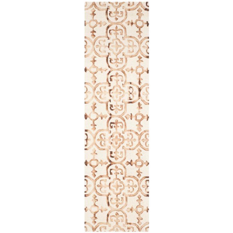 Safavieh Dip Dye 7' Square Hand Tufted Wool Rug
