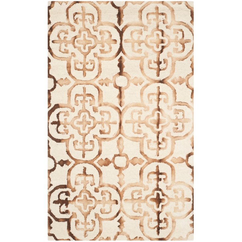 Safavieh Dip Dye 7' Square Hand Tufted Wool Rug
