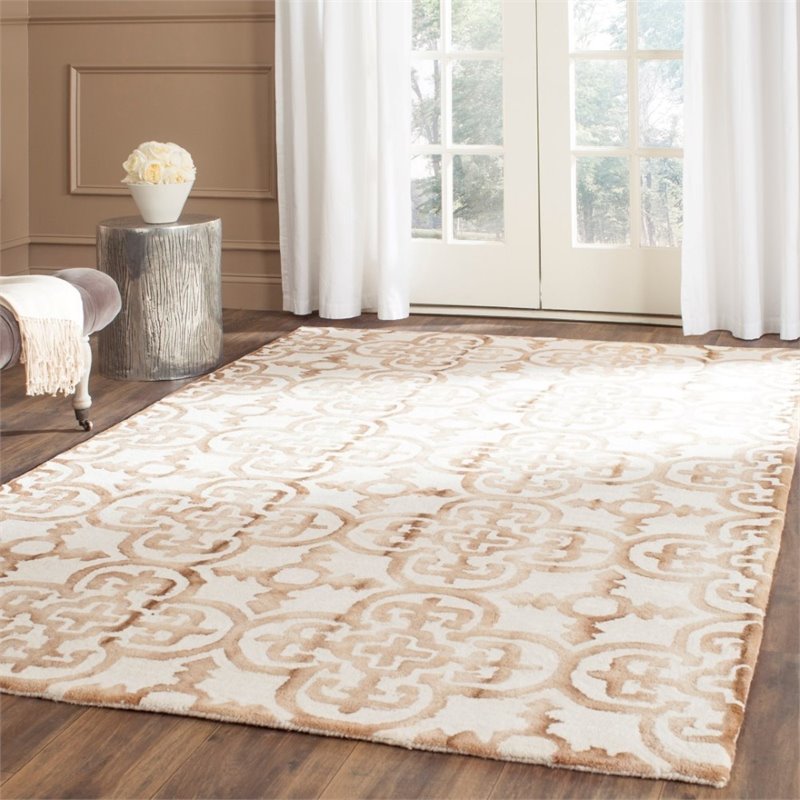 Safavieh Dip Dye 7' Square Hand Tufted Wool Rug