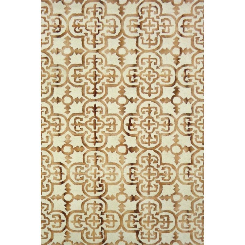 Safavieh Dip Dye 7' Square Hand Tufted Wool Rug