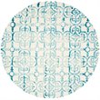 Safavieh Dip Dye 10' X 14' Hand Tufted Wool Rug in Ivory and Turquoise