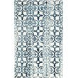Safavieh Dip Dye 4' X 6' Hand Tufted Wool Pile Rug in Ivory and Navy