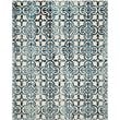 Safavieh Dip Dye 4' X 6' Hand Tufted Wool Pile Rug in Ivory and Navy