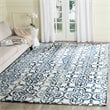 Safavieh Dip Dye 4' X 6' Hand Tufted Wool Pile Rug in Ivory and Navy