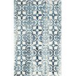 Safavieh Dip Dye 6' X 9' Hand Tufted Wool Pile Rug in Ivory and Navy