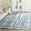 Safavieh Dip Dye 6' X 9' Hand Tufted Wool Pile Rug in Ivory and Navy