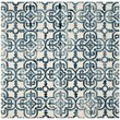 Safavieh Dip Dye 8' X 10' Hand Tufted Wool Pile Rug in Ivory and Navy