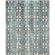 Safavieh Dip Dye 8' X 10' Hand Tufted Wool Pile Rug in Ivory and Navy