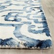 Safavieh Dip Dye 8' X 10' Hand Tufted Wool Pile Rug in Ivory and Navy