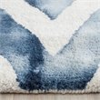Safavieh Dip Dye 3' X 5' Hand Tufted Wool Pile Rug in Ivory and Navy