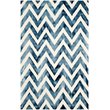 Safavieh Dip Dye 3' X 5' Hand Tufted Wool Pile Rug in Ivory and Navy