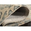 Safavieh Dip Dye 7' Square Hand Tufted Wool Rug in Camel and Gray