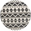 Safavieh Dhurries 6' Round Hand Woven Flat Weave Wool Rug