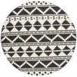 Safavieh Dhurries 6' Round Hand Woven Flat Weave Wool Rug