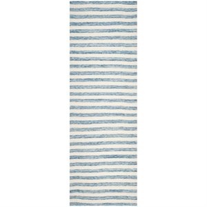 Safavieh Dhurries 6' Square Hand Woven Flat Weave Wool Rug
