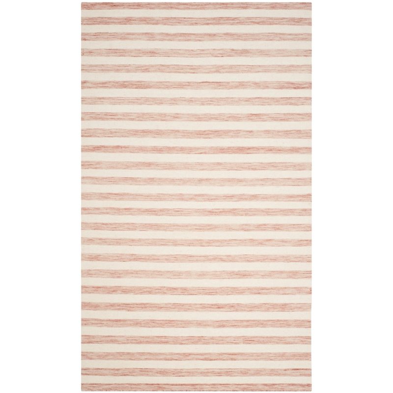 Safavieh Dhurries 6' Square Hand Woven Flat Weave Wool Rug