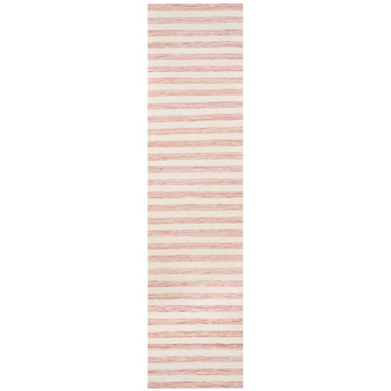Safavieh Dhurries 6' Square Hand Woven Flat Weave Wool Rug