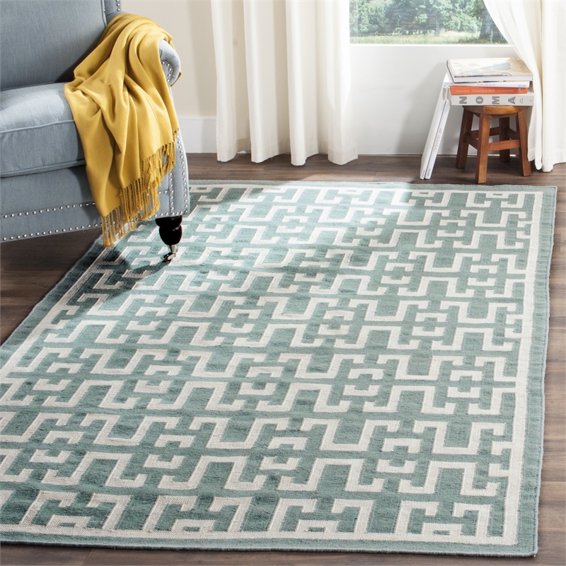 Safavieh Dhurries 6' X 9' Hand Woven Flat Weave Rug