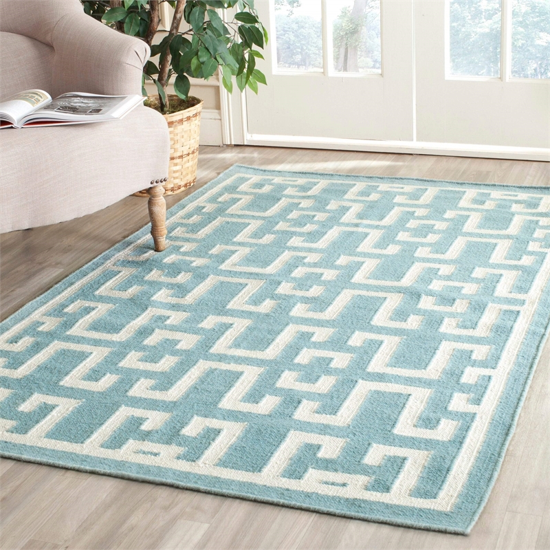 Safavieh Dhurries 9' X 12' Hand Woven Flat Weave Rug
