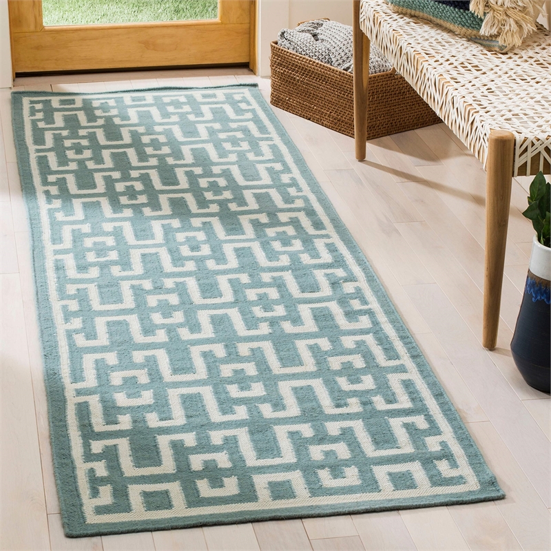 Safavieh Dhurries 9' X 12' Hand Woven Flat Weave Rug