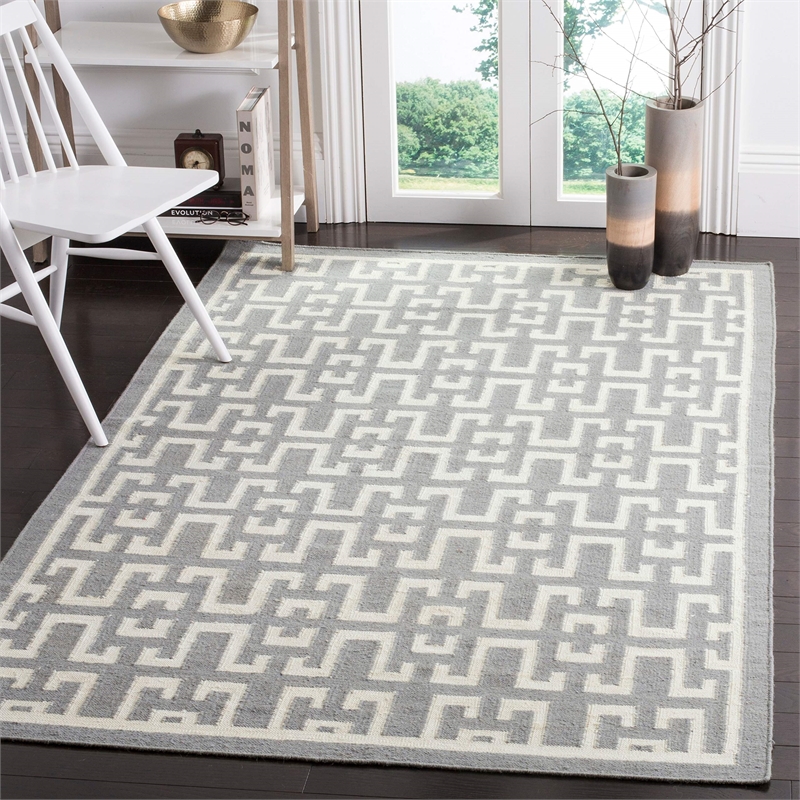 Safavieh Dhurries 9' X 12' Hand Woven Flat Weave Rug