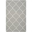 Safavieh Dhurries 3' X 5' Hand Woven Flat Weave Rug in Gray and Ivory