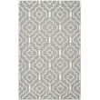 Safavieh Dhurries 3' X 5' Hand Woven Flat Weave Rug in Gray and Ivory