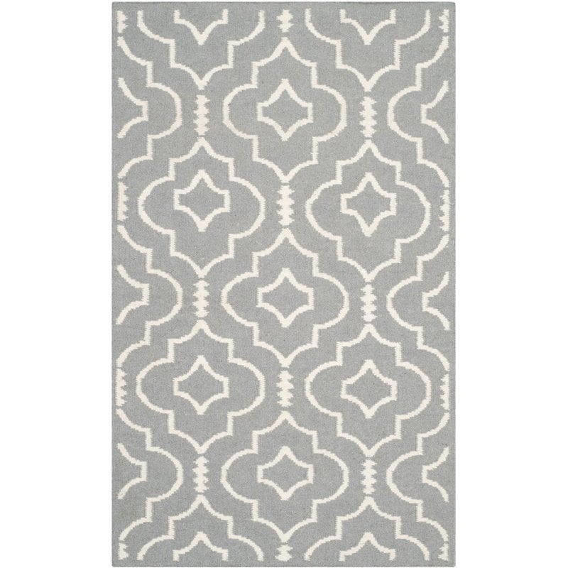 Safavieh Dhurries 6' Round Hand Woven Flat Weave Rug