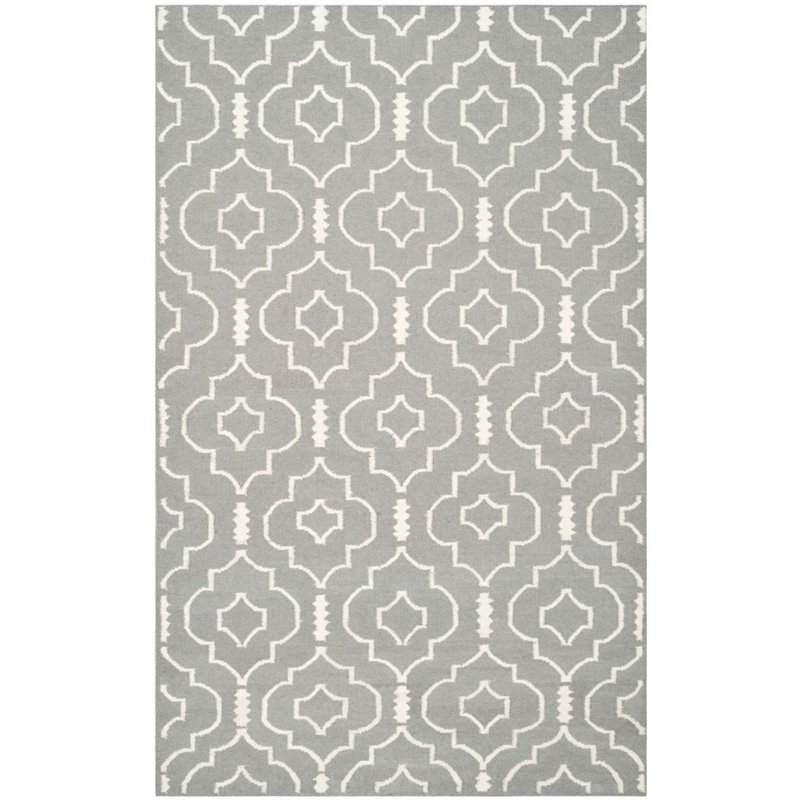Safavieh Dhurries 6' Round Hand Woven Flat Weave Rug