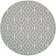 Safavieh Dhurries 6' Round Hand Woven Flat Weave Rug