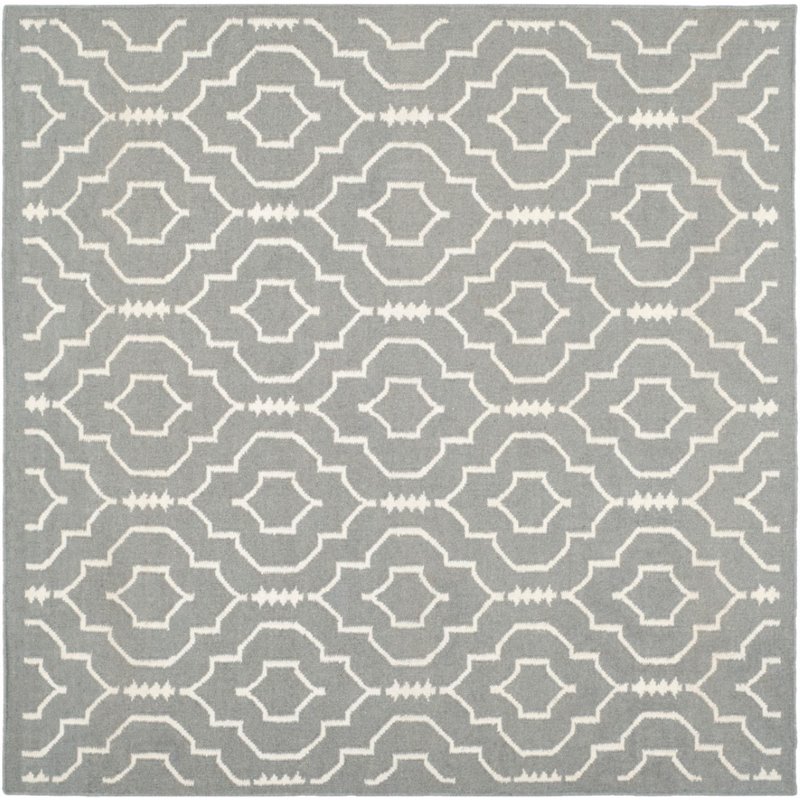 Safavieh Dhurries 6' Round Hand Woven Flat Weave Rug