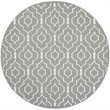 Safavieh Dhurries 6' Round Hand Woven Flat Weave Rug