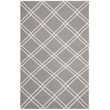 Safavieh Dhurries 4' X 6' Hand Woven Flat Weave Rug in Gray and Ivory