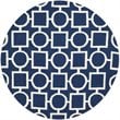 Safavieh Dhurries 6' Round Hand Woven Flat Weave Rug