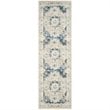 Safavieh Evoke 5' Square Power Loomed Rug in Ivory and Blue