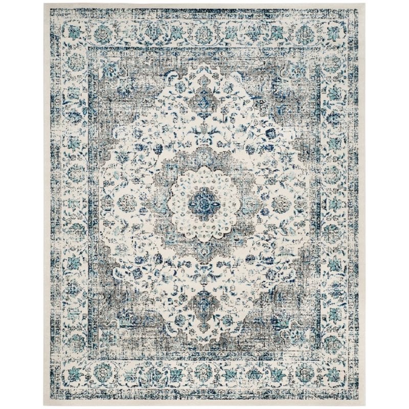 Safavieh Evoke 11' X 15' Power Loomed Rug in Gray and Ivory