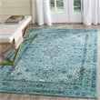 Safavieh Evoke 3' X 5' Power Loomed Rug in Light Blue and Light Blue